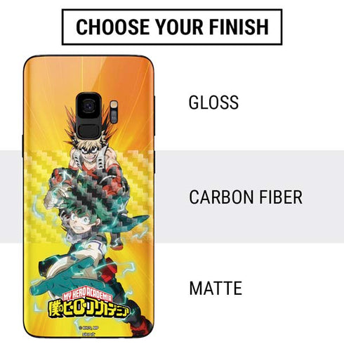 My Hero Academia Deku and Bakugo Season 5 Galaxy S9 Skin
